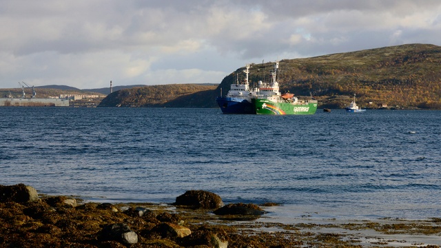Брошенный ледокол Greenpeace грозит мурманскому порту экологической катастрофой