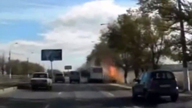 Взрыв автобуса в Волгограде сняли на видео