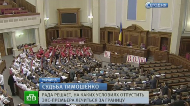 Верховная рада отложила решение о зарубежном лечении Тимошенко