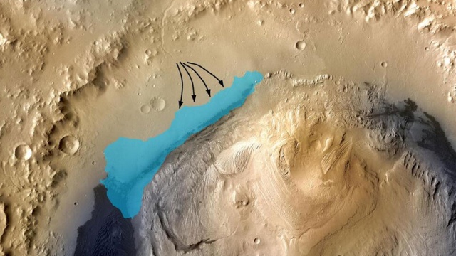 Марсоход Curiosity нашел на Красной планете древнее озеро