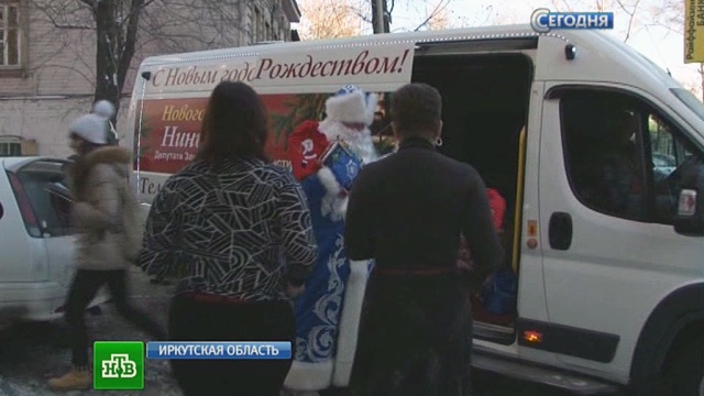 Деда Мороза в Иркутской области пересадили с саней на автобус