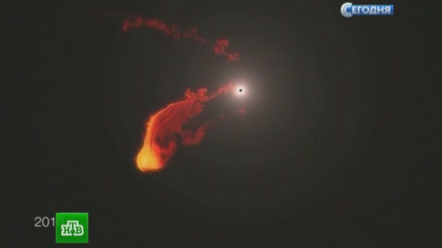 Черная дыра в центре нашей галактики съест на обед газовое облако