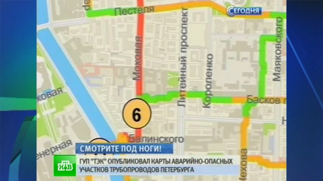 Самые аварийные трубы нашли в центре и на севере Петербурга