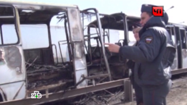 В Омске чуть заживо не сгорели пассажиры рейсового автобуса 