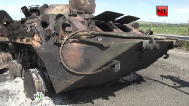 Ополченцы ЛНР разбили колонну украинской бронетехники