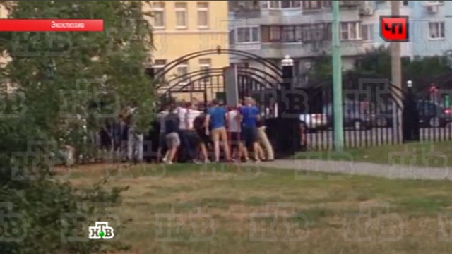 Десятки мужчин устроили побоище в московском парке: видео