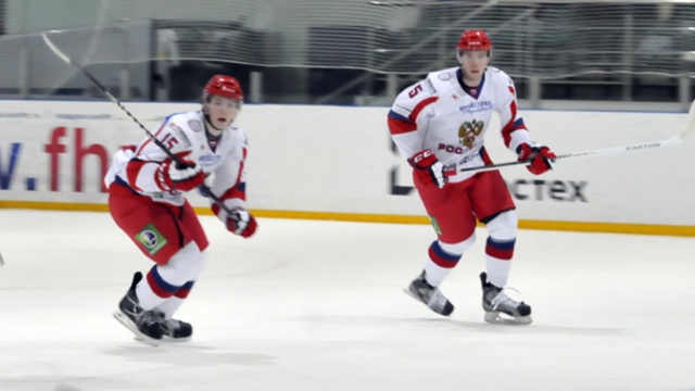 Молодежная сборная РФ забросила семь безответных шайб швейцарцам в матче ЧМ по хоккею
