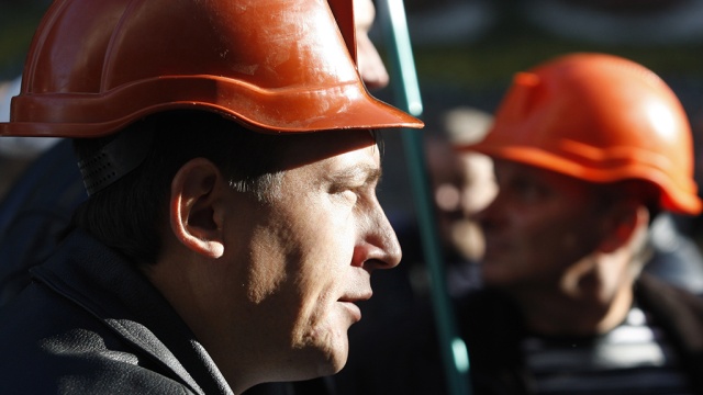 Сотни шахтеров бастуют у Верховной рады в Киеве