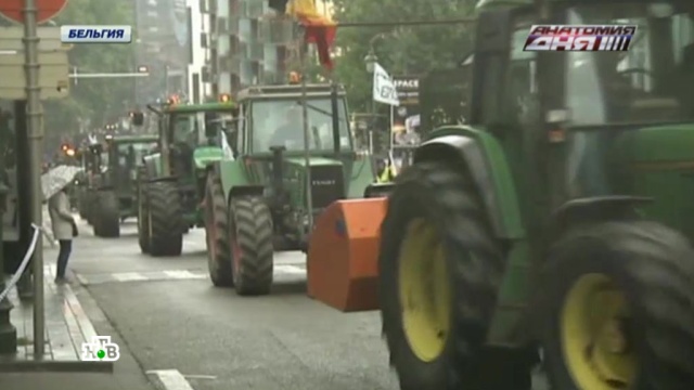 Бунтовавшие в Брюсселе фермеры пообещали пойти на Берлин
