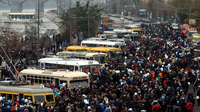 Праздник московского троллейбуса собрал около 50 тыс. человек
