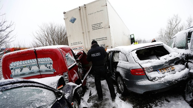 В массовом ДТП в Германии пострадали более 60 человек