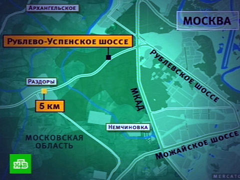 Рублево успенское шоссе карта